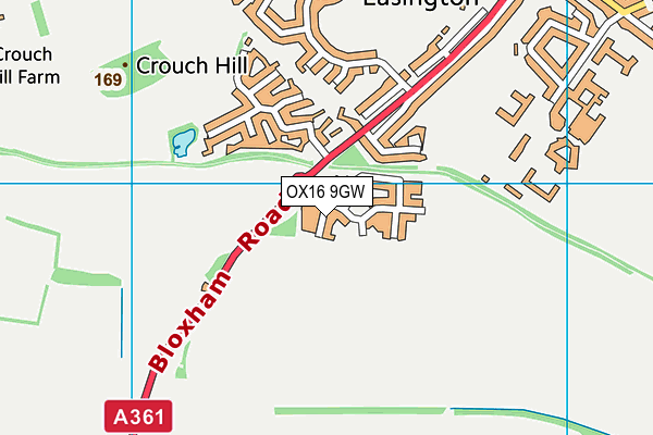 OX16 9GW map - OS VectorMap District (Ordnance Survey) OX16 9GW map - OS VectorMap District (Ordnance Survey)