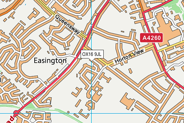 OX16 9JL map - OS VectorMap District (Ordnance Survey) OX16 9JL map - OS VectorMap District (Ordnance Survey)