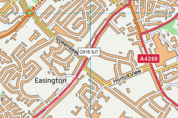 OX16 9JT map - OS VectorMap District (Ordnance Survey) OX16 9JT map - OS VectorMap District (Ordnance Survey)