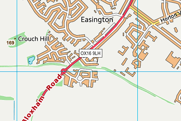 OX16 9LH map - OS VectorMap District (Ordnance Survey) OX16 9LH map - OS VectorMap District (Ordnance Survey)