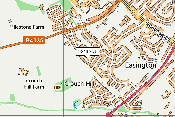 OX16 9QU map - OS VectorMap District (Ordnance Survey) OX16 9QU map - OS VectorMap District (Ordnance Survey)