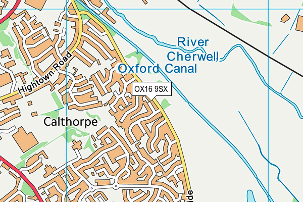 OX16 9SX map - OS VectorMap District (Ordnance Survey) OX16 9SX map - OS VectorMap District (Ordnance Survey)