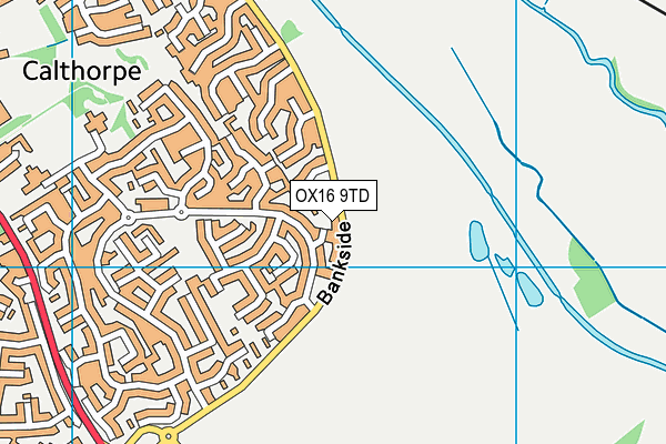 OX16 9TD map - OS VectorMap District (Ordnance Survey) OX16 9TD map - OS VectorMap District (Ordnance Survey)