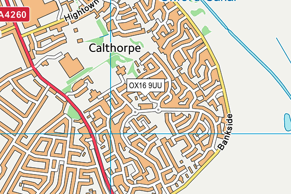 OX16 9UU map - OS VectorMap District (Ordnance Survey)