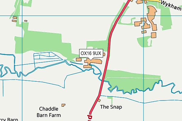 OX16 9UX map - OS VectorMap District (Ordnance Survey) OX16 9UX map - OS VectorMap District (Ordnance Survey)