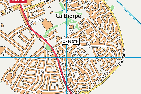 OX16 9YH map - OS VectorMap District (Ordnance Survey) OX16 9YH map - OS VectorMap District (Ordnance Survey)