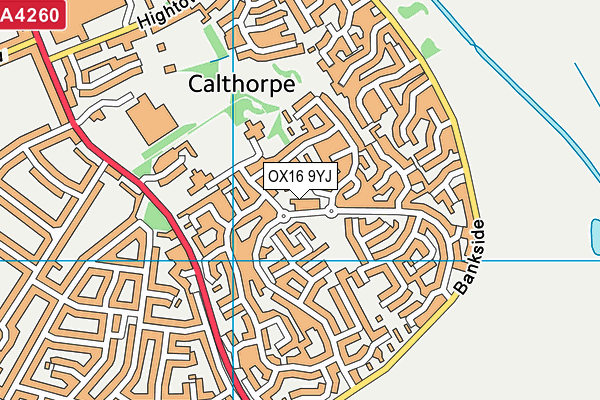 OX16 9YJ map - OS VectorMap District (Ordnance Survey) OX16 9YJ map - OS VectorMap District (Ordnance Survey)