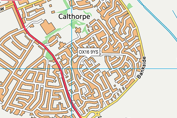 OX16 9YS map - OS VectorMap District (Ordnance Survey) OX16 9YS map - OS VectorMap District (Ordnance Survey)