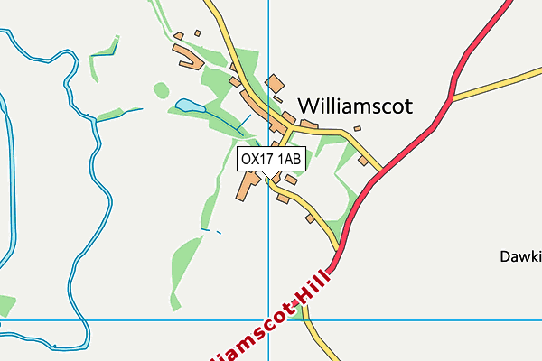 OX17 1AB map - OS VectorMap District (Ordnance Survey) OX17 1AB map - OS VectorMap District (Ordnance Survey)