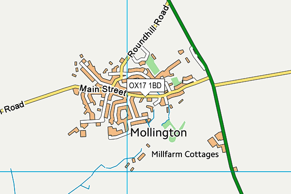 OX17 1BD map - OS VectorMap District (Ordnance Survey) OX17 1BD map - OS VectorMap District (Ordnance Survey)