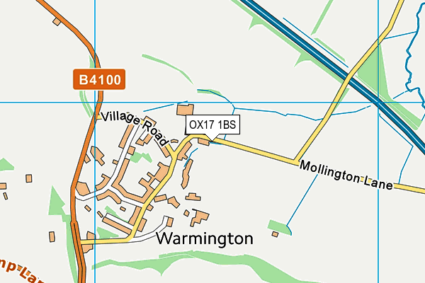 OX17 1BS map - OS VectorMap District (Ordnance Survey) OX17 1BS map - OS VectorMap District (Ordnance Survey)