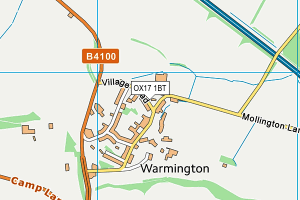 OX17 1BT map - OS VectorMap District (Ordnance Survey) OX17 1BT map - OS VectorMap District (Ordnance Survey)