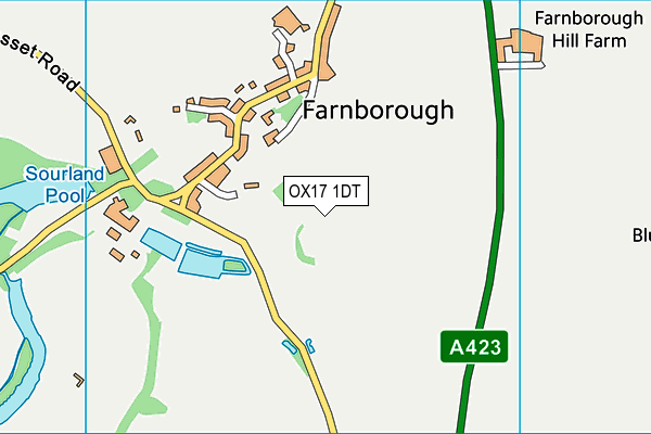 OX17 1DT map - OS VectorMap District (Ordnance Survey) OX17 1DT map - OS VectorMap District (Ordnance Survey)