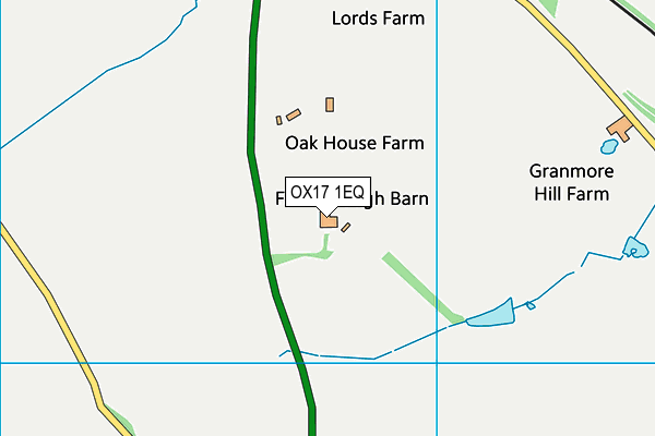 OX17 1EQ map - OS VectorMap District (Ordnance Survey) OX17 1EQ map - OS VectorMap District (Ordnance Survey)