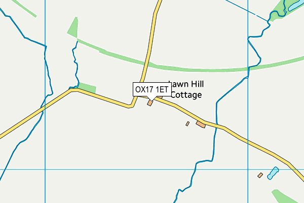 OX17 1ET map - OS VectorMap District (Ordnance Survey) OX17 1ET map - OS VectorMap District (Ordnance Survey)