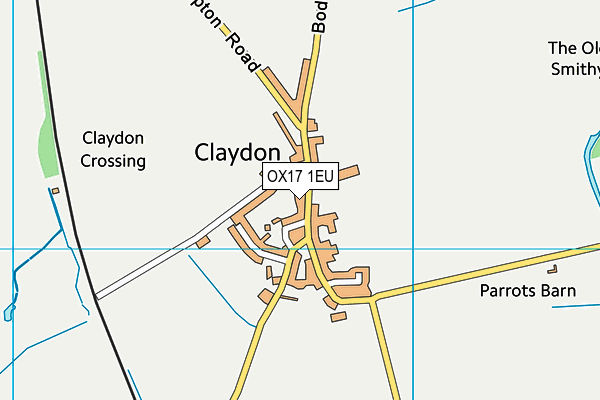 OX17 1EU map - OS VectorMap District (Ordnance Survey) OX17 1EU map - OS VectorMap District (Ordnance Survey)