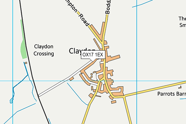 OX17 1EX map - OS VectorMap District (Ordnance Survey) OX17 1EX map - OS VectorMap District (Ordnance Survey)