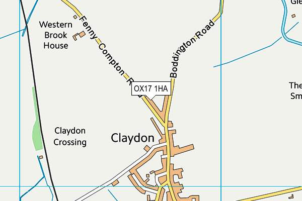 OX17 1HA map - OS VectorMap District (Ordnance Survey) OX17 1HA map - OS VectorMap District (Ordnance Survey)