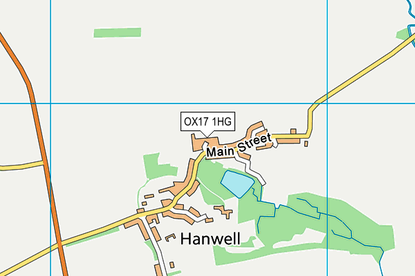 OX17 1HG map - OS VectorMap District (Ordnance Survey) OX17 1HG map - OS VectorMap District (Ordnance Survey)
