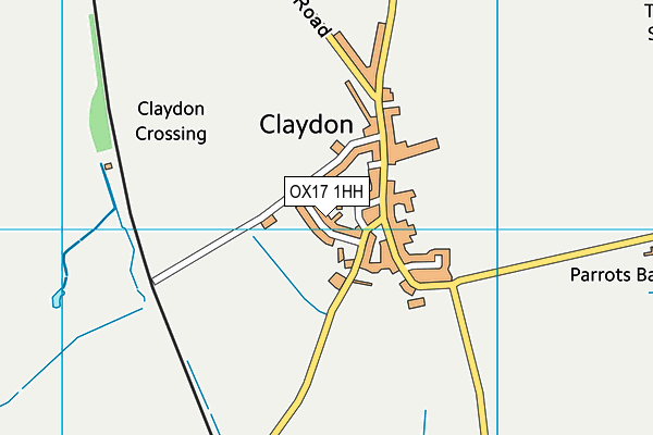 OX17 1HH map - OS VectorMap District (Ordnance Survey)