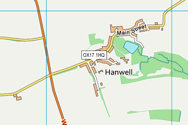 OX17 1HQ map - OS VectorMap District (Ordnance Survey) OX17 1HQ map - OS VectorMap District (Ordnance Survey)