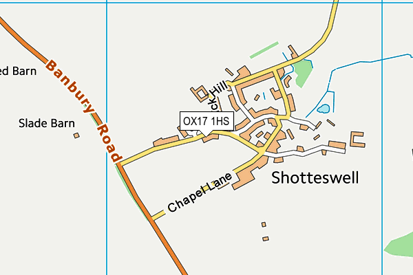 OX17 1HS map - OS VectorMap District (Ordnance Survey) OX17 1HS map - OS VectorMap District (Ordnance Survey)