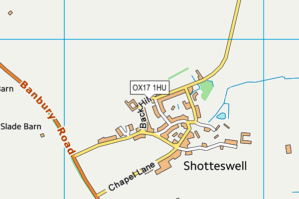 OX17 1HU map - OS VectorMap District (Ordnance Survey) OX17 1HU map - OS VectorMap District (Ordnance Survey)