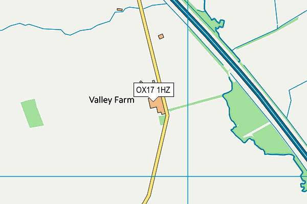 OX17 1HZ map - OS VectorMap District (Ordnance Survey) OX17 1HZ map - OS VectorMap District (Ordnance Survey)