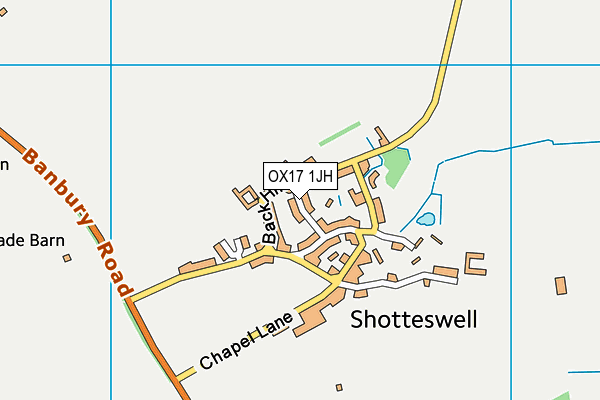 OX17 1JH map - OS VectorMap District (Ordnance Survey)