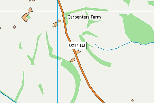 OX17 1JJ map - OS VectorMap District (Ordnance Survey) OX17 1JJ map - OS VectorMap District (Ordnance Survey)