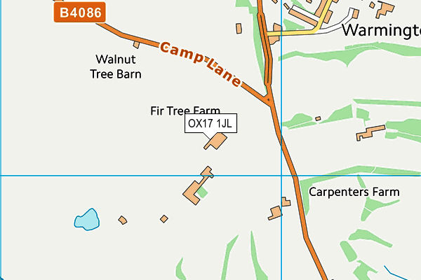 OX17 1JL map - OS VectorMap District (Ordnance Survey) OX17 1JL map - OS VectorMap District (Ordnance Survey)
