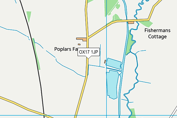 OX17 1JP map - OS VectorMap District (Ordnance Survey) OX17 1JP map - OS VectorMap District (Ordnance Survey)