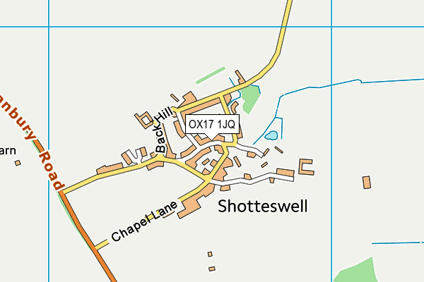 OX17 1JQ map - OS VectorMap District (Ordnance Survey) OX17 1JQ map - OS VectorMap District (Ordnance Survey)