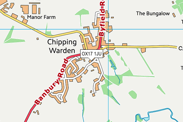 OX17 1JU map - OS VectorMap District (Ordnance Survey) OX17 1JU map - OS VectorMap District (Ordnance Survey)