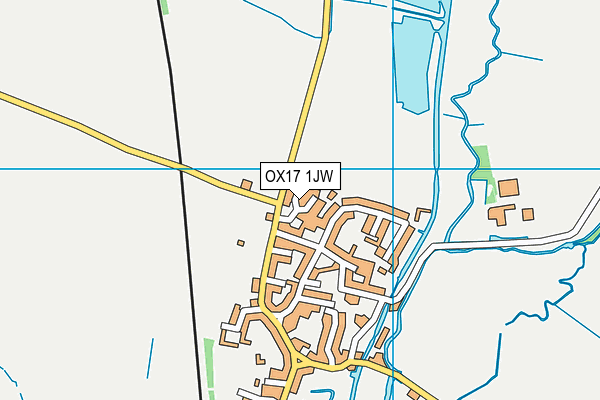 OX17 1JW map - OS VectorMap District (Ordnance Survey) OX17 1JW map - OS VectorMap District (Ordnance Survey)