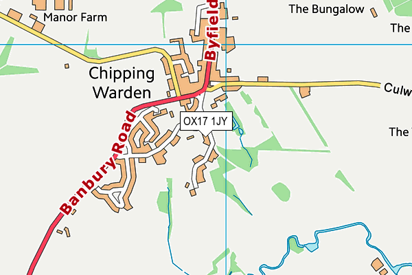 OX17 1JY map - OS VectorMap District (Ordnance Survey) OX17 1JY map - OS VectorMap District (Ordnance Survey)