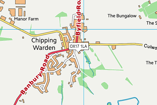 OX17 1LA map - OS VectorMap District (Ordnance Survey) OX17 1LA map - OS VectorMap District (Ordnance Survey)