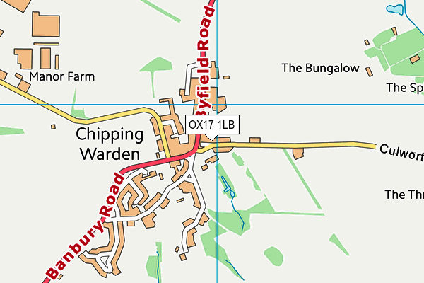 OX17 1LB map - OS VectorMap District (Ordnance Survey)