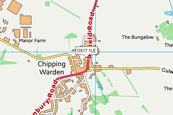 OX17 1LE map - OS VectorMap District (Ordnance Survey) OX17 1LE map - OS VectorMap District (Ordnance Survey)