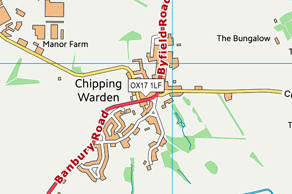 OX17 1LF map - OS VectorMap District (Ordnance Survey)
