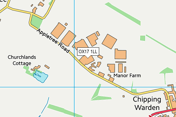 OX17 1LL map - OS VectorMap District (Ordnance Survey) OX17 1LL map - OS VectorMap District (Ordnance Survey)