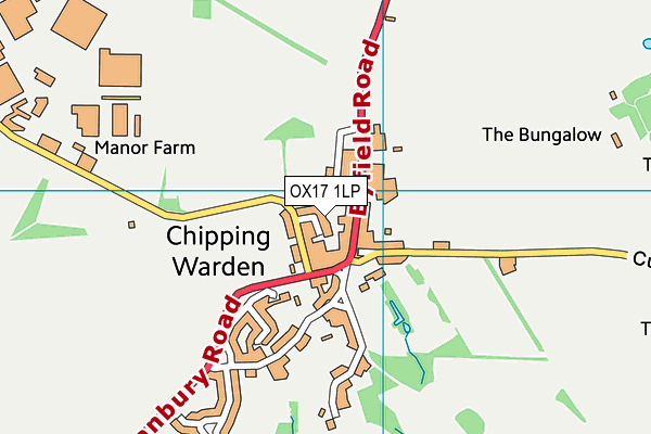 OX17 1LP map - OS VectorMap District (Ordnance Survey)