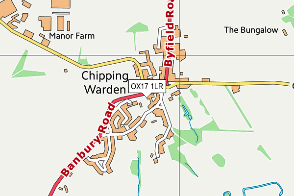 OX17 1LR map - OS VectorMap District (Ordnance Survey)
