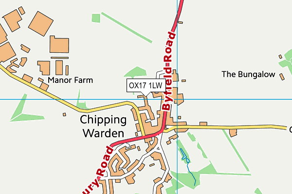 OX17 1LW map - OS VectorMap District (Ordnance Survey)
