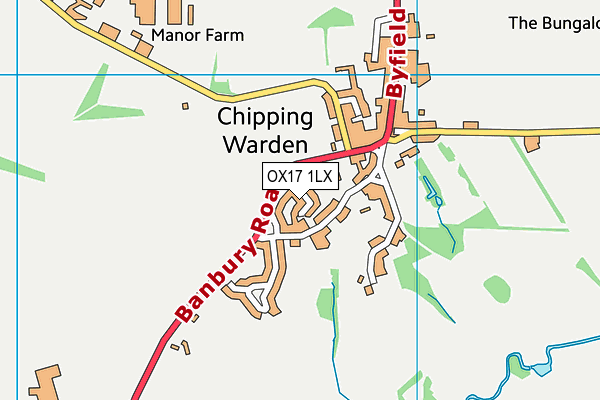OX17 1LX map - OS VectorMap District (Ordnance Survey)