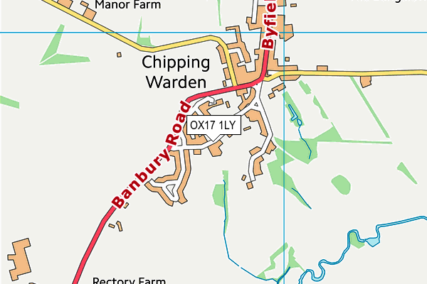 OX17 1LY map - OS VectorMap District (Ordnance Survey) OX17 1LY map - OS VectorMap District (Ordnance Survey)