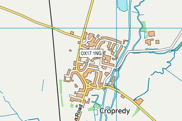 OX17 1NG map - OS VectorMap District (Ordnance Survey) OX17 1NG map - OS VectorMap District (Ordnance Survey)