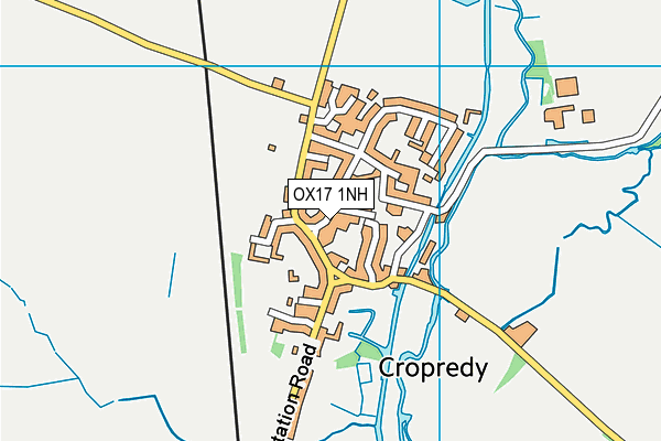 OX17 1NH map - OS VectorMap District (Ordnance Survey)