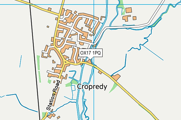 OX17 1PQ map - OS VectorMap District (Ordnance Survey)
