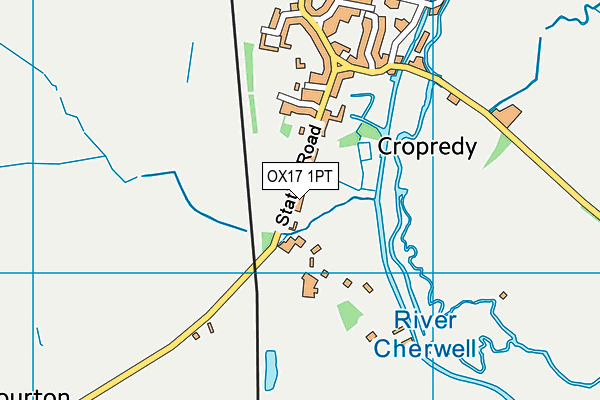 OX17 1PT map - OS VectorMap District (Ordnance Survey) OX17 1PT map - OS VectorMap District (Ordnance Survey)